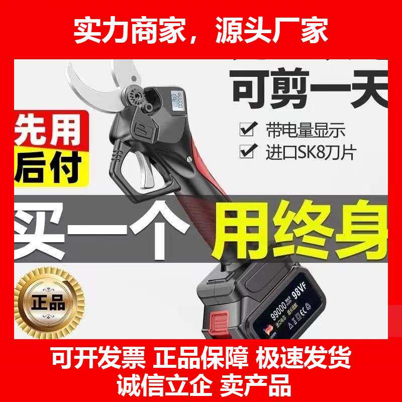 德国十大品牌电动修枝剪果树粗枝剪充电式剪刀无线园艺园林树枝锂