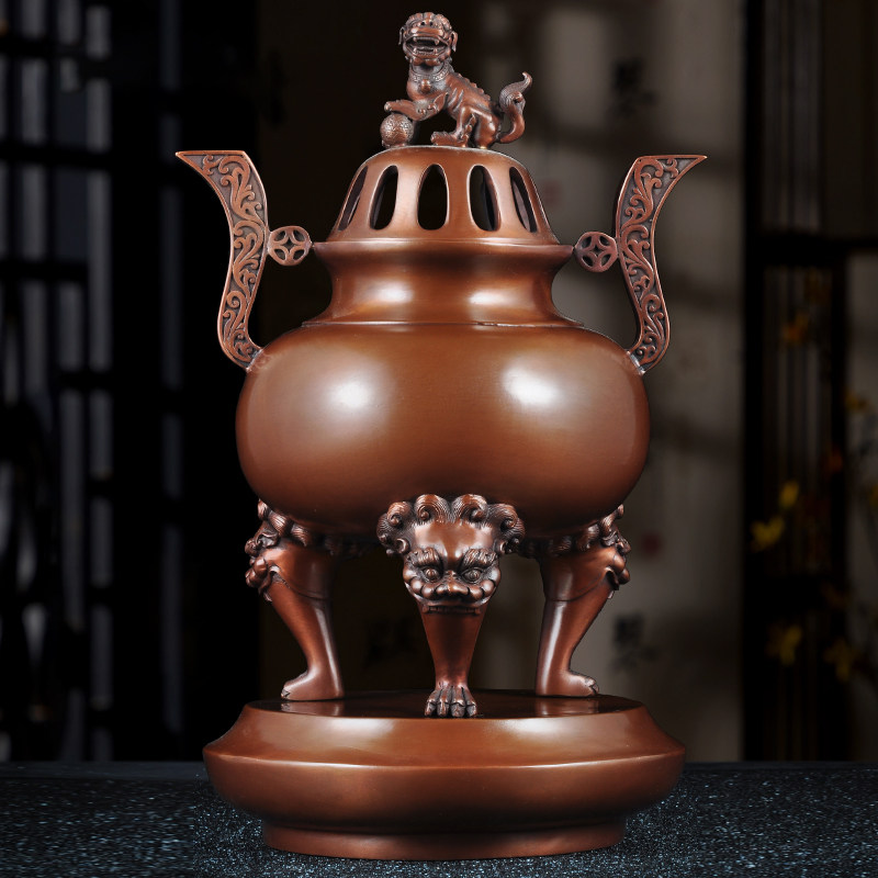 紫铜五供香炉香薰炉线沉香盘香塔香线香檀香香道香炉禅室静心修禅,家居饰品,桌面摆件,淘宝优惠券,粉丝福利购,淘宝优惠卷