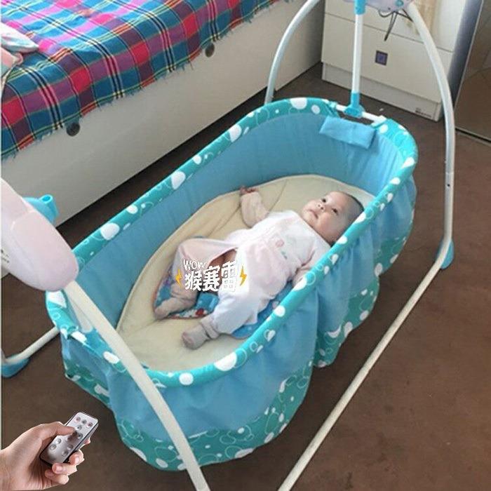 带音乐带摇控婴儿电动摇篮床睡篮宝宝摇摇床新生儿自动小摇床智能