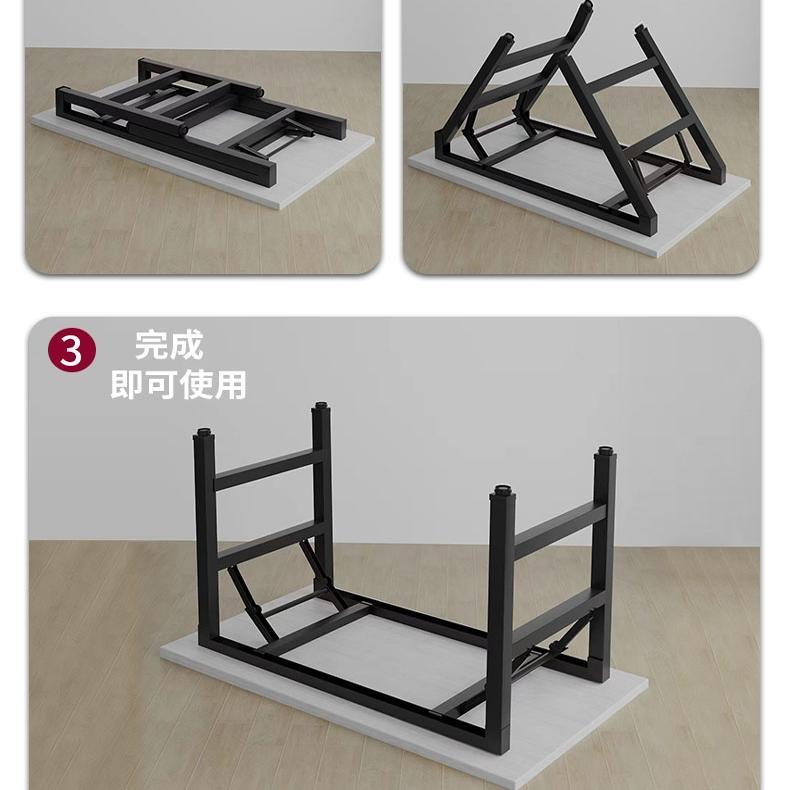 #可折叠电脑桌台式书桌简约现代家用办公桌卧室简易学习桌写字桌