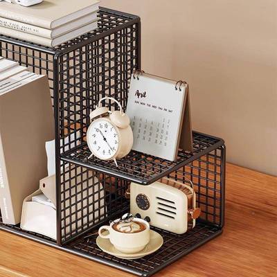 桌面书架卧室学件生书本摆开20456515放式收纳书理柜办公室工杂位