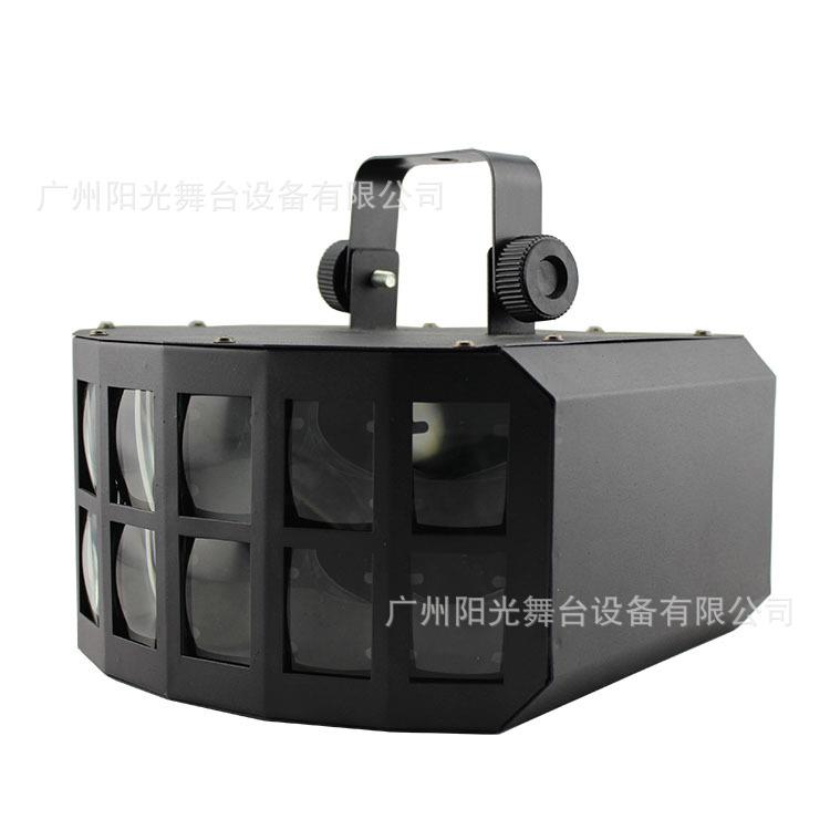0新款1W双LED蝴蝶YG-9823酒吧k灯tv闪光七彩旋转氛围灯光束灯层舞
