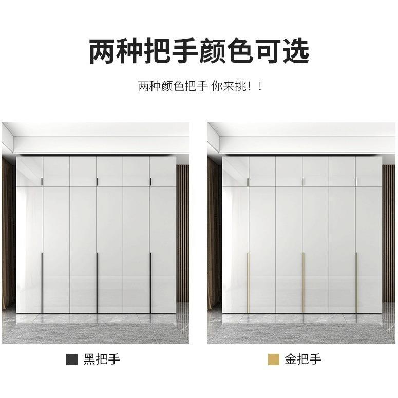 现代简约衣柜卧室平开门储物衣柜带化妆桌自由组合大容量亮光衣橱图片