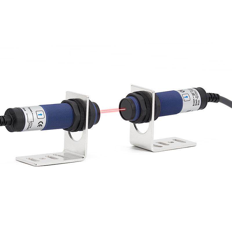 昌得电气光电开关CGY18-T5NA三线NPN常开M18对射10-30V感应5m