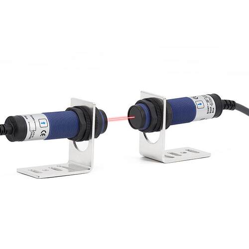昌得电气光电开关CGY18-T5NA三线NPN常开M18对射10-30V感应5m