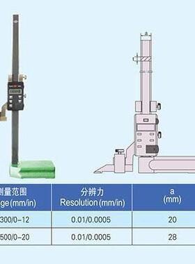高度尺0-1500-3000-5000.01高精度电子数显高度卡尺