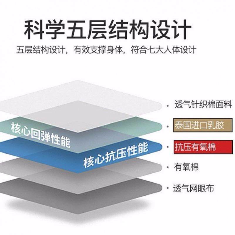843乳胶床垫加1.5.米单人米床宿舍褥子榻榻米床垫18床垫子双人厚