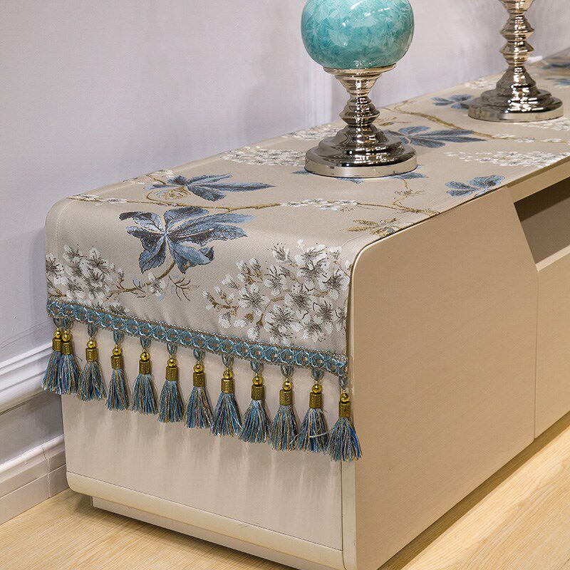 布一堂美式田园电视柜桌布布艺台布1086客厅布R艺长方形盖布桌垫