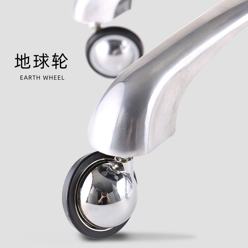 新款不锈钢美容凳理发店椅子剪发椅不卡发大工R凳滑轮升降美发凳