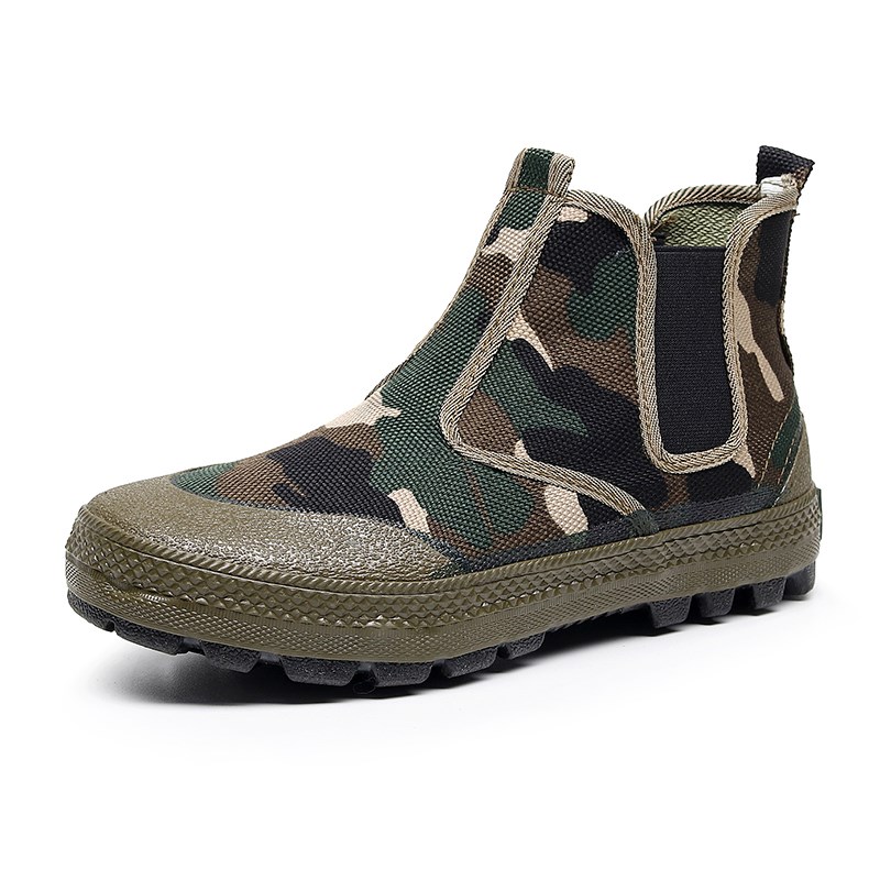 际华3544解放鞋女高帮一脚蹬易穿脱透气劳保O鞋男防臭耐磨上山穿