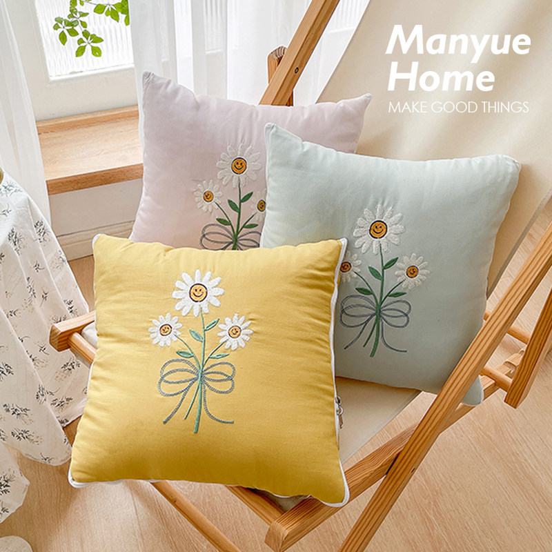 蔓越家 ins风小雏菊抱枕被卧室被子抱枕J两用办公室沙发空调午睡