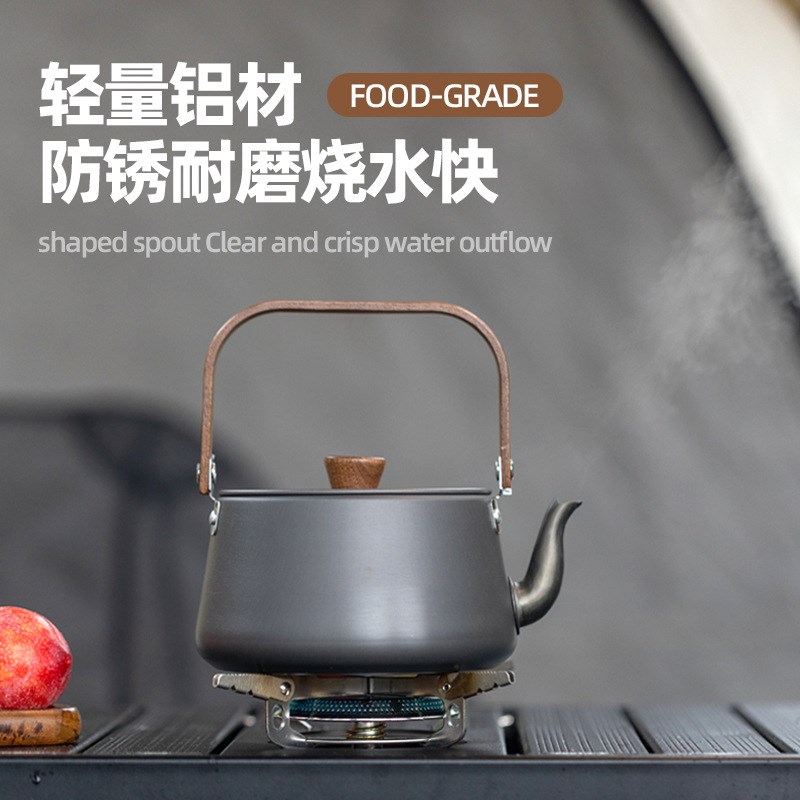 煮茶壶烧水壶泡茶专用碳火炉电陶炉器F具户外氧化合金茶壶围炉煮图片