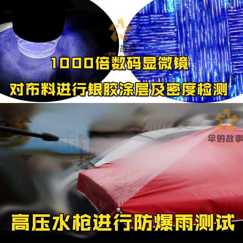 户外双层红色加厚大伞四方伞长方形摆摊伞室外折T叠防风太阳遮阳