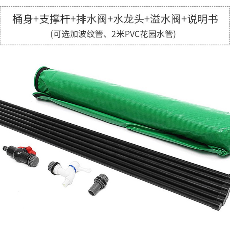 存水桶家用带盖储水户外大容量接水装水便携式塑R料伸缩蓄水折叠