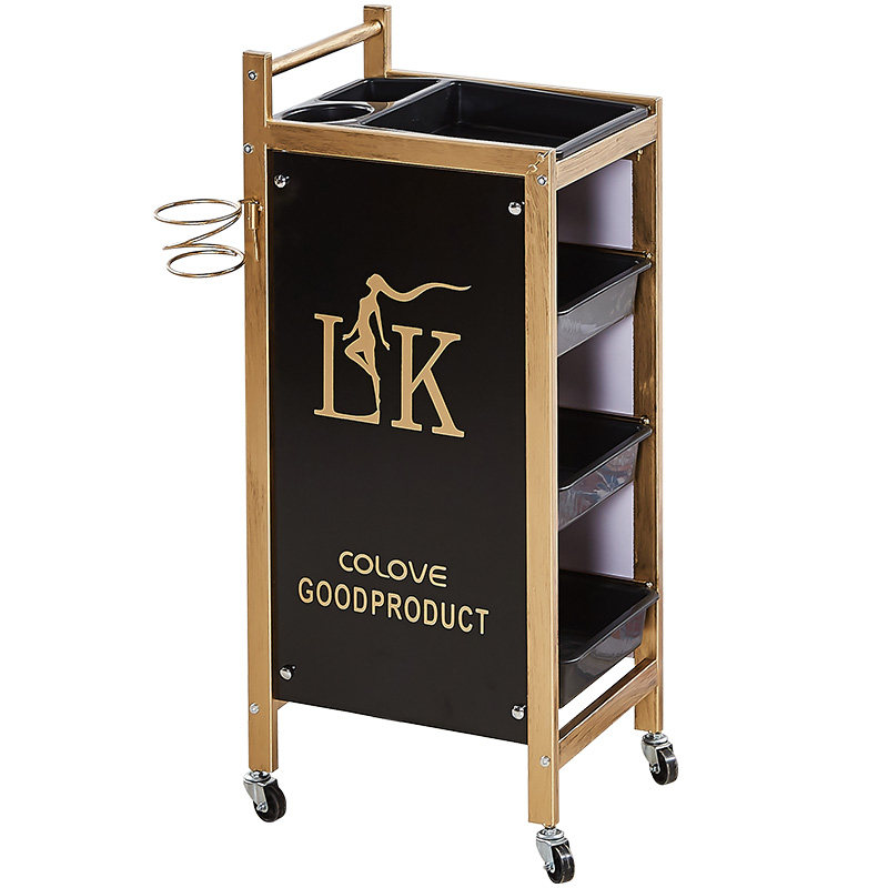 复古美发车发廊手推车杠车美容小推车理发店烫染工Y具车包邮特价