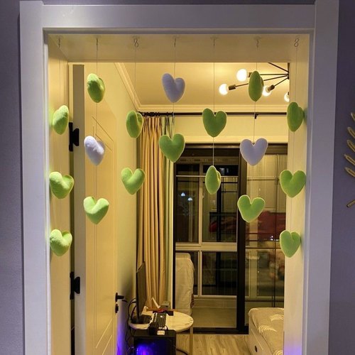 爆款卧室门帘ins风少女心公主房免打.孔挂帘装饰