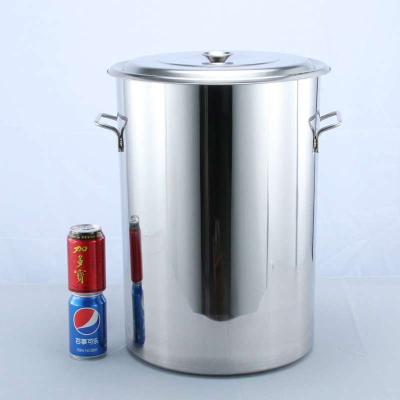 不锈钢桶品牌定做304高身w米桶带盖圆桶汤桶加厚水桶汤锅粥奶茶桶