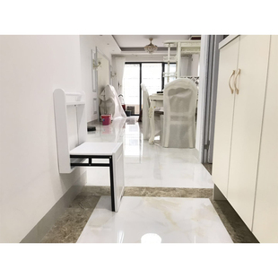 实木换鞋 凳d折叠凳玄关隐形壁挂挂墙式 门口家用鞋 凳入户壁椅穿鞋