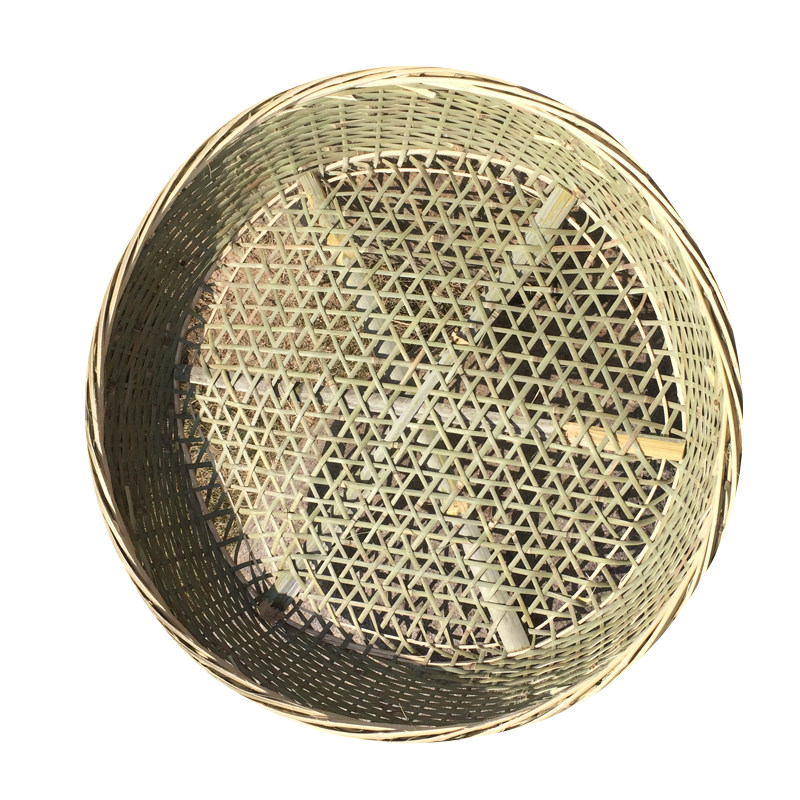 竹编豆腐筛子有孔大小网r圆形晾晒塞家用纯手工簸箕竹制品农家蓝