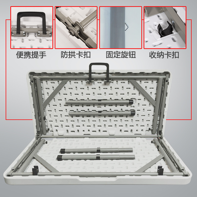 折叠桌正方形家用k可对折方桌户外便携式棋牌桌小型餐桌四方麻将
