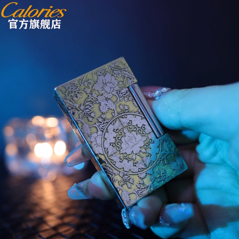 calories卡路黄铜巴黎钉打火机