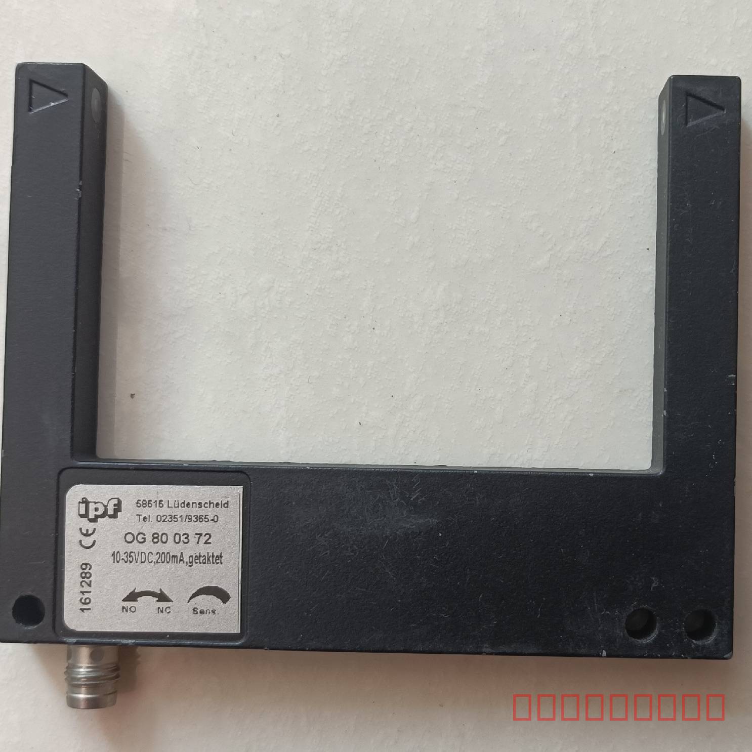 议价德国ipf艾匹福OG80 03 72槽型传感器，成色