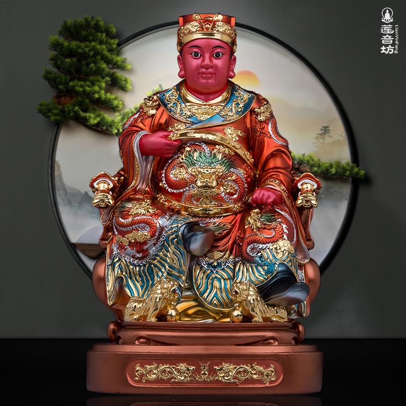 树脂郭圣王神像广泽尊王保安尊王佛像郭王公客厅工艺品金缕彩摆件