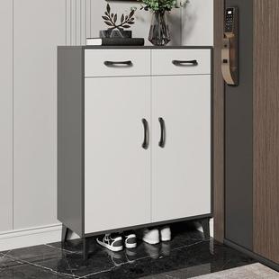 鞋柜子家用门口实木生态板简约现代收纳小入户玄关柜经济型大容量
