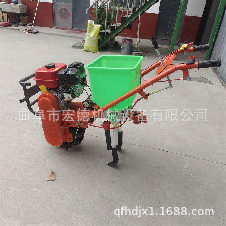 链轨耘机手推式耕播汽油油柴油小LHJ型追肥机汽三行种施肥机