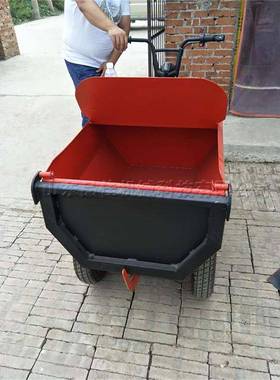 车座驾式手掀自卸翻OGJ斗电三轮装卸灰动斗工地建筑垃圾搬车运车