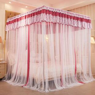 家用卧室女落地遮床幔蚊帐床帘体式1.5m仙公一无品牌/主风幔纱光2