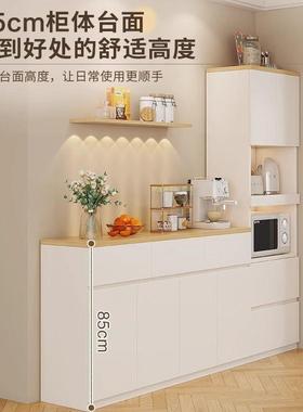 实木餐边厨柜现简约靠墙代一AL101301体小户型茶水日式房碗柜柜客
