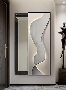 轻奢衣风IUD艺术镜隐全藏身镜推拉隐式形镜子卧室试镜壁挂家用穿