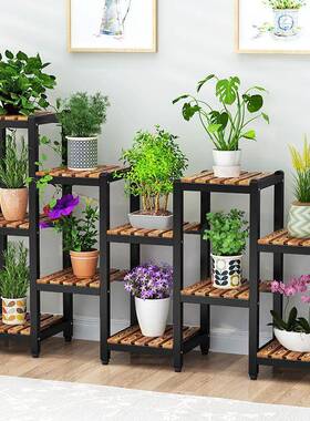简约多肉花盆阳台多层花架防晒内室GWA家用室外花架新款铁架花艺