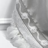 斯奥汀珍珠纱带刺窗绣41815带子花带花边幅宽46mm抱桌枕旗帘