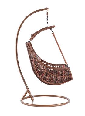 款编吊椅家摇篮椅室内阳台吊用椅吊篮黄色叶藤JUS落魔地藤吊篮