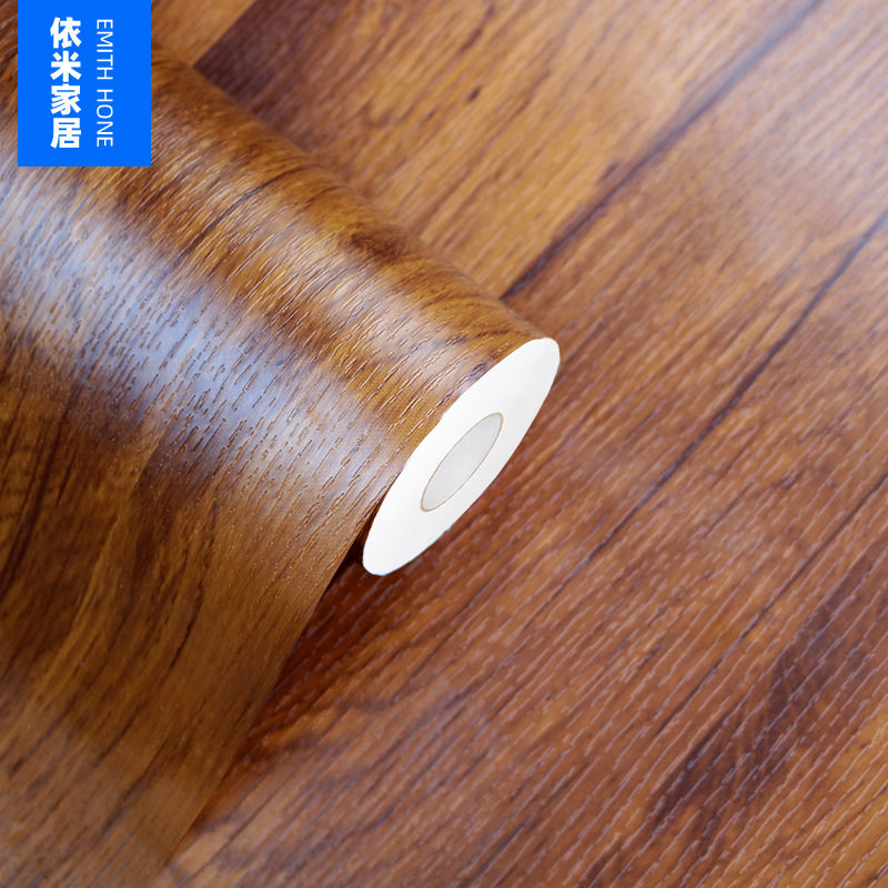 防水防潮仿木纹贴纸自粘墙纸卧室衣柜子桌面木门贴旧家具翻新壁纸