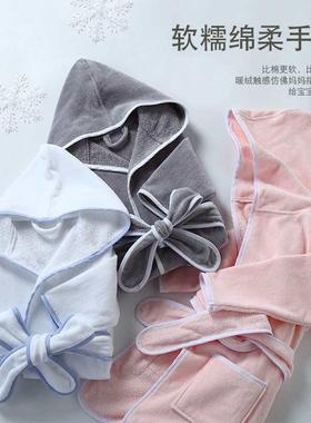 带帽毛巾F87579TT料儿浴袍男女浴衣吸童童速干水小孩睡袍宝宝斗篷