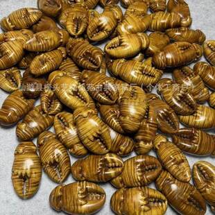 金丝楠趣钳身子木艺铭仙苑带质雕刻手乐男士随携盘玩手把件