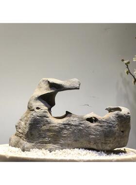 太盆湖石观赏石天然原石石奇鱼F98W799E缸摆件假山石头景观石景灵