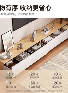 明家具厂小户型落地电视DBU柜茶几组收合一纳储物柜体峥出租屋简
