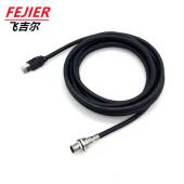 M28芯板端转rj545ca1te绞屏蔽双线连接器工业CVD以太网交换机插头