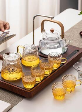 家烧用全自动上水电陶炉整套玻茶璃具套装煮茶壶器水PKI泡茶一体