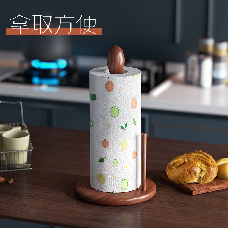 实木立式多功能纸巾架