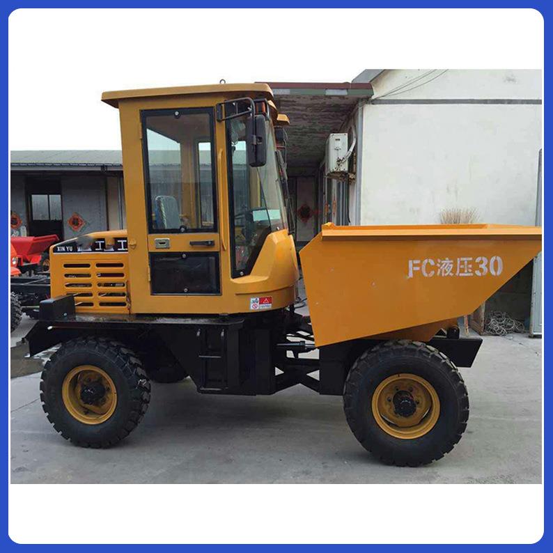 1柴油工程翻斗车 工地翻斗车 四驱前卸式翻斗车 厂家供应农用车