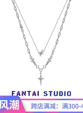FANTAI芒星双层项链男2025年新款爆款潮高级设计感小众嘻哈女毛衣