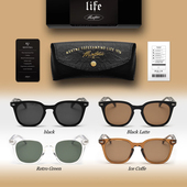 Montma美式 复古大框户外偏光眼镜男女太阳镜开车驾驶骑行摩托墨镜