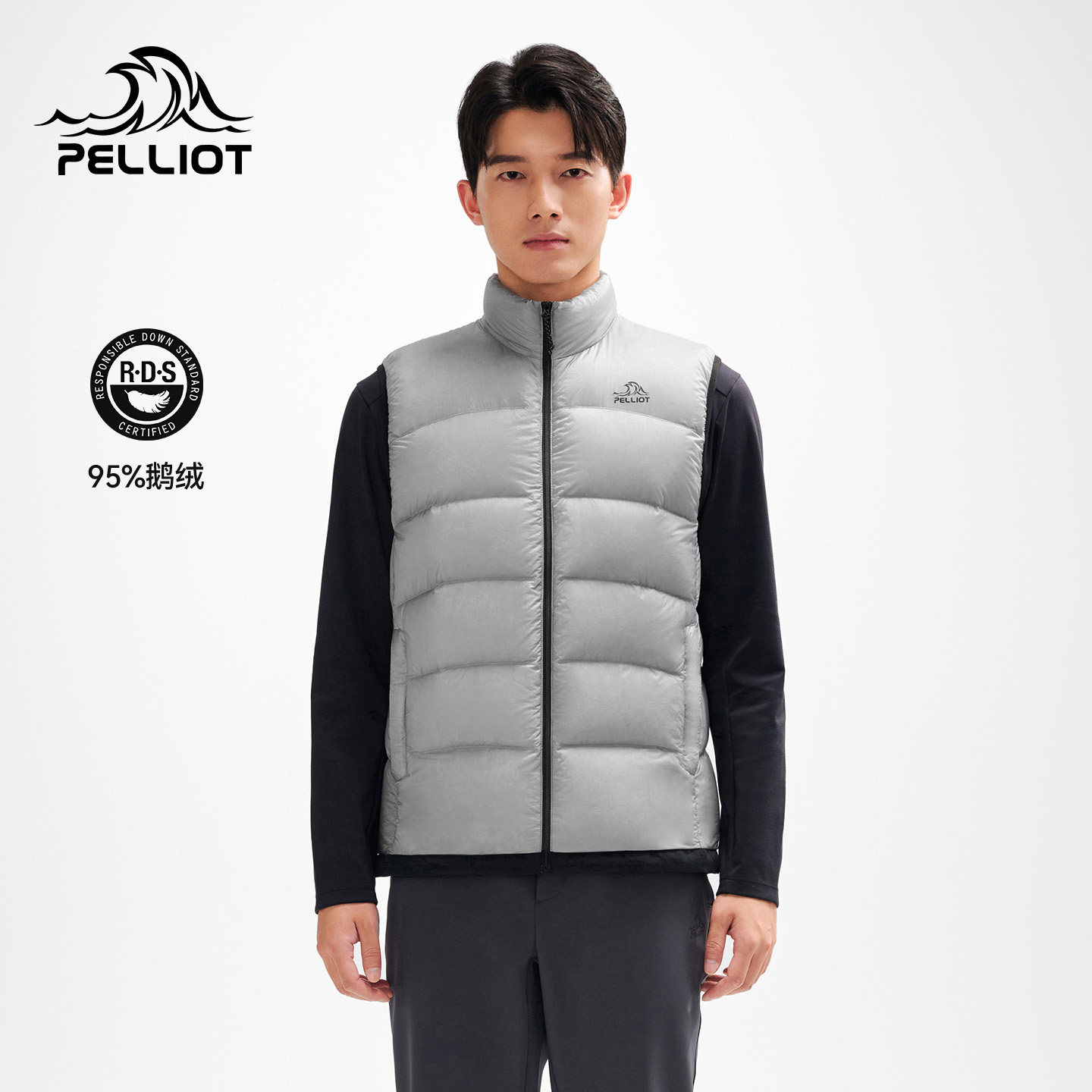 伯希和户外轻薄羽绒马甲女2025新款800蓬鹅绒保暖登山运动外套