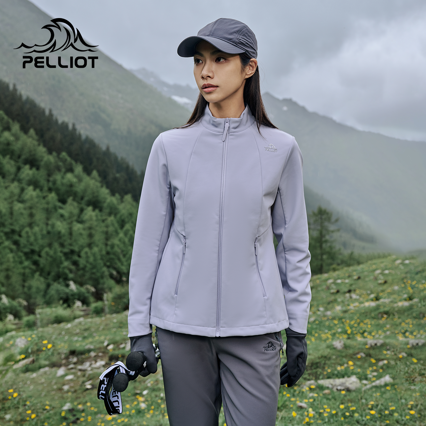 伯希和软壳衣女款户外防风保暖