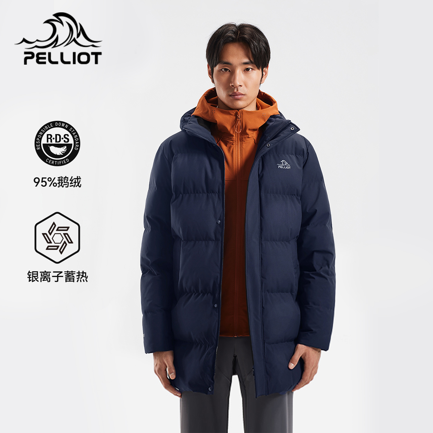 伯希和户外800蓬羽绒服25新款男